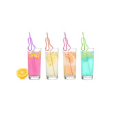 Glittering Hen's Party Silly Straws - Set of 8 Bachelorette and Bucks